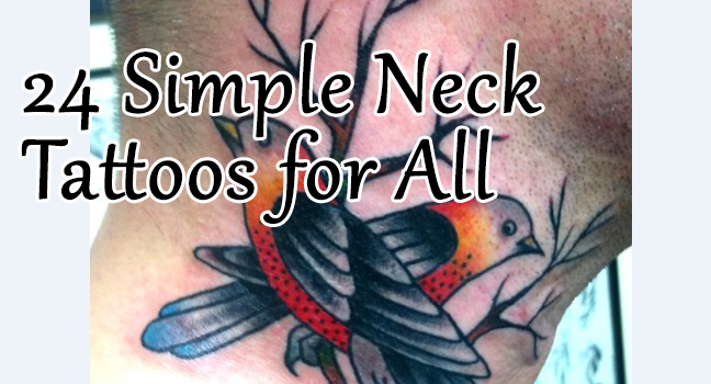 24 Simple Neck Tattoos for All