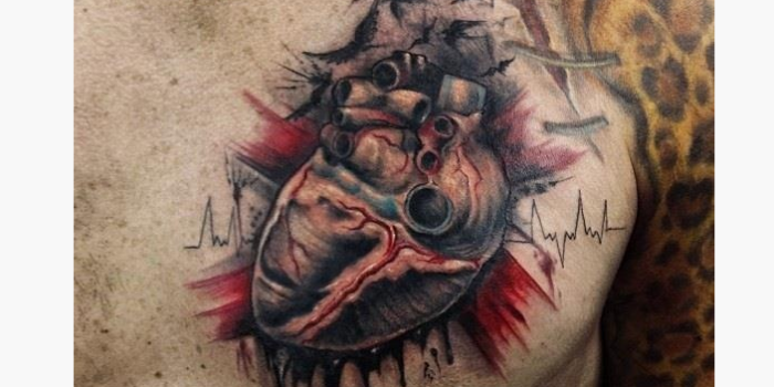 22 Most Realistic Heart tattoo That I Have Ever Seen