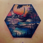 28 Beautiful Scenery Tattoo design